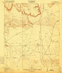 Download a high-resolution, GPS-compatible USGS topo map for Buck Hill, TX (1918 edition)