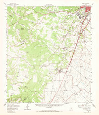 Download a high-resolution, GPS-compatible USGS topo map for Buda, TX (1968 edition)