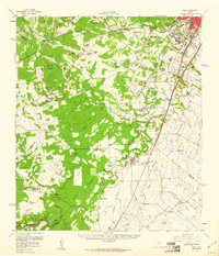 Download a high-resolution, GPS-compatible USGS topo map for Buda, TX (1960 edition)