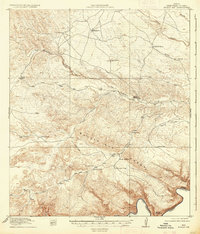 Download a high-resolution, GPS-compatible USGS topo map for Bullis Gap, TX (1937 edition)