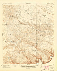 Download a high-resolution, GPS-compatible USGS topo map for Bullis Gap, TX (1945 edition)