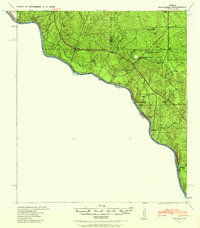 1940 Map of Chupadera, 1959 Print