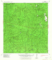 1940 Map of Maverick County, TX, 1964 Print