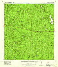 1940 Map of Maverick County, TX, 1958 Print