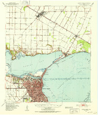 1951 Map of Corpus Christi, 1952 Print