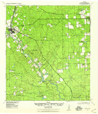 1940 Map of La Salle County, TX