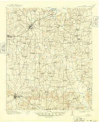 1914 Map of Daingerfeild, 1949 Print