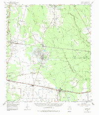 1955 Map of Hardin County, TX, 1984 Print