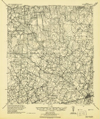 Download a high-resolution, GPS-compatible USGS topo map for Dewville, TX (1942 edition)