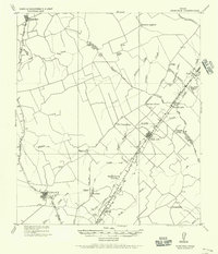 1919 Map of Dime Box, TX, 1956 Print