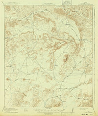 preview thumbnail of historical topo map of Brewster County, TX in 1918