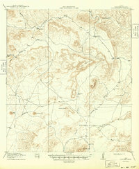 preview thumbnail of historical topo map of Brewster County, TX in 1918