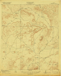 Download a high-resolution, GPS-compatible USGS topo map for Dove Mountain, TX (1918 edition)