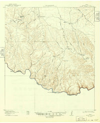 1918 Map of Terrell County, TX, 1949 Print