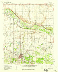 1958 Map of Electra, TX, 1959 Print