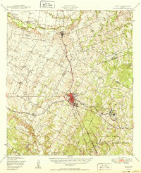 Download a high-resolution, GPS-compatible USGS topo map for Elgin, TX (1950 edition)