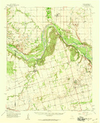 1958 Map of Hardeman County, TX, 1960 Print