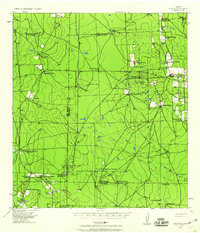 1939 Map of Brooks County, TX, 1959 Print