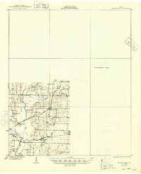 1930 Map of Farmersville, 1949 Print