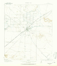 1921 Map of Fort Stockton, 1965 Print
