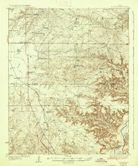 1936 Map of Fourways