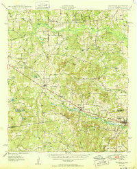 preview thumbnail of historical topo map of Frankston, TX in 1950