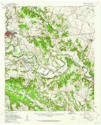 preview thumbnail of historical topo map of Gatesville, TX in 1958