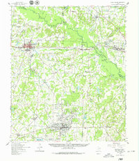 1959 Map of Grand Saline, 1979 Print