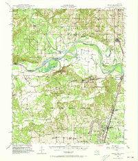 1948 Map of Grant, OK, 1973 Print