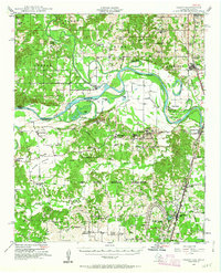 1948 Map of Grant, OK, 1963 Print