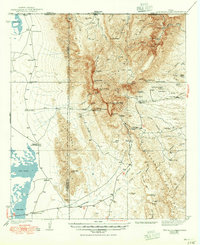 preview thumbnail of historical topo map of Culberson County, TX in 1940