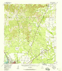 Download a high-resolution, GPS-compatible USGS topo map for Harriet, TX (1958 edition)