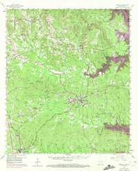 Download a high-resolution, GPS-compatible USGS topo map for Hemphill, TX (1972 edition)
