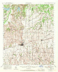 1947 Map of Honey Grove, 1970 Print