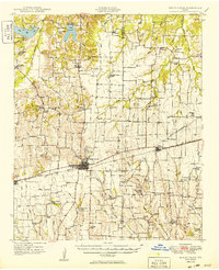 1949 Map of Honey Grove