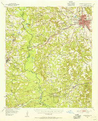 Download a high-resolution, GPS-compatible USGS topo map for Jacksonville, TX (1955 edition)