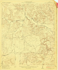 preview thumbnail of historical topo map of Irion County, TX in 1923