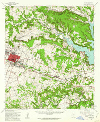 preview thumbnail of historical topo map of Killeen, TX in 1958