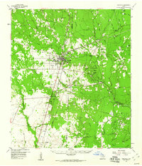 Download a high-resolution, GPS-compatible USGS topo map for Kirbyville, TX (1960 edition)