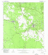 Download a high-resolution, GPS-compatible USGS topo map for Kountze, TX (1980 edition)