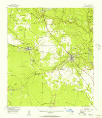 Download a high-resolution, GPS-compatible USGS topo map for Kountze, TX (1956 edition)