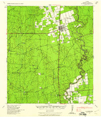 Download a high-resolution, GPS-compatible USGS topo map for La Pryor, TX (1958 edition)