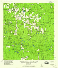 1939 Map of Starr County, TX, 1959 Print
