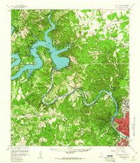 preview thumbnail of historical topo map of Travis County, TX in 1959