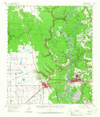 Download a high-resolution, GPS-compatible USGS topo map for Liberty, TX (1966 edition)