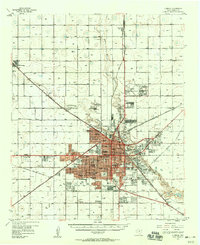 1957 Map of Lubbock, 1958 Print