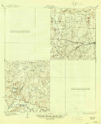 1929 Map of Luling, 1946 Print