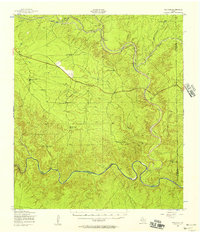 preview thumbnail of historical topo map of Terrell County, TX in 1943