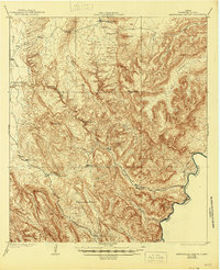 Download a high-resolution, GPS-compatible USGS topo map for Maravillas Canyon, TX (1945 edition)