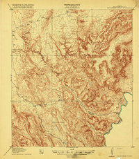 Download a high-resolution, GPS-compatible USGS topo map for Maravillas Canyon, TX (1919 edition)